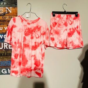 Shorts 2 pc tye dye set